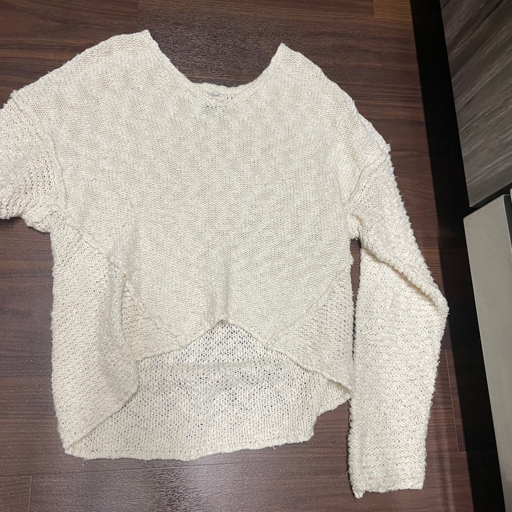 Cozy cream sweater.